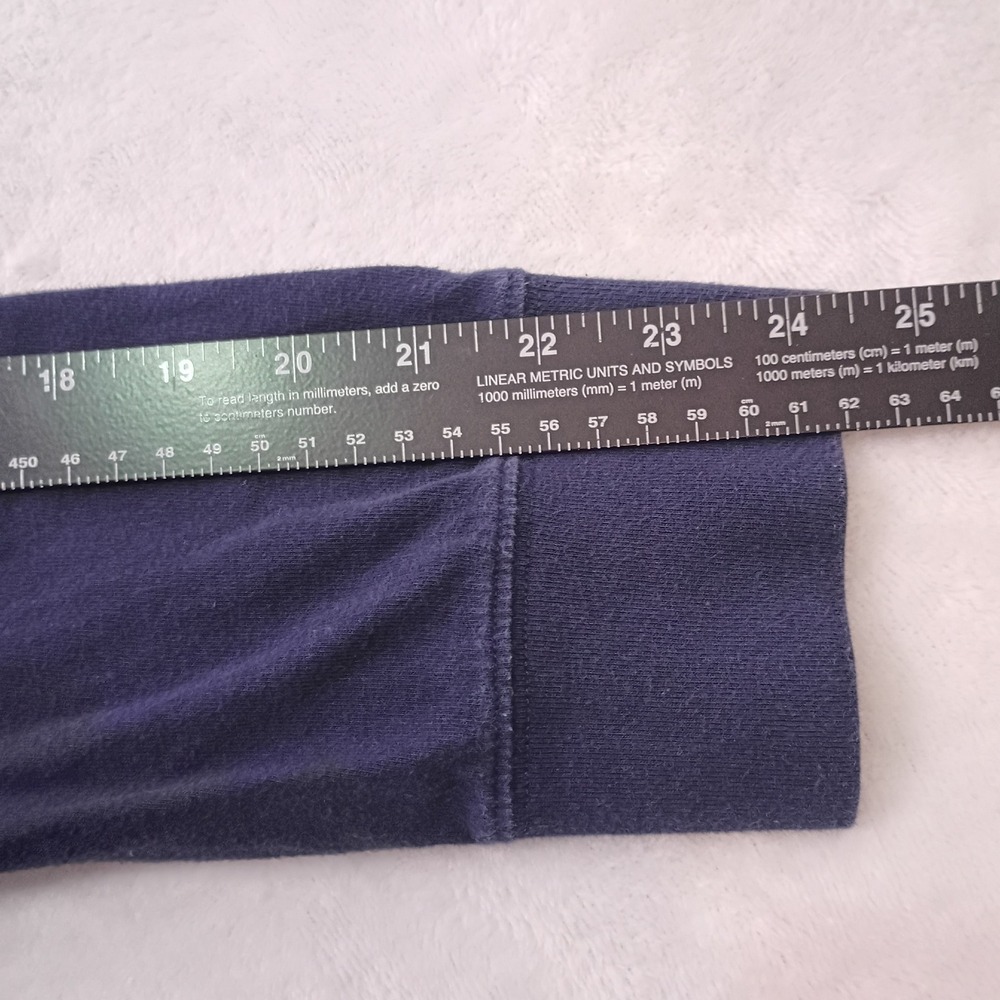American Eagle Mens Navy Blue Super Soft Logo Graphic Hoodie Sweatshirt Large - Picture 7 of 13